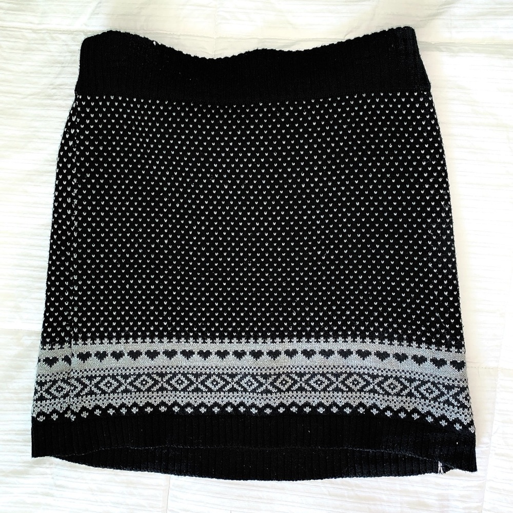 ITS OUR TIME BLACK MINI SKIRT